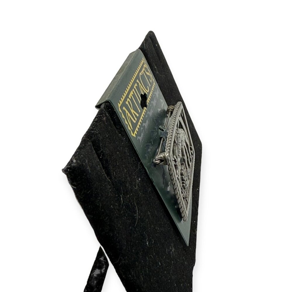 Artifacts Silver Giraffe Brooch Pin Vintage Safari Animal Design Jewelry Gift - Picture 3 of 6